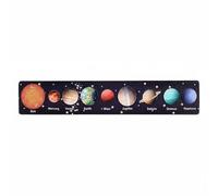 Sharplace Puzzle Solar System Board Wooden Educational Toy Celestial Body Movement Track Astronomy Learning Puzzle Suitable for Classroom Home, Planets F