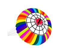 Sharplace Rainbow Kite 98 inch in Diameter Frameless Rotating Bowl Crown Parafoil Kite Large Soft for Outdoor Entertainment Kiting