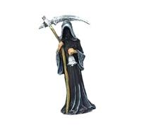 Sharplace Reaper Statue Gothic Spooky Sculpture Decor Ornament Halloween Decoration Mystery Man Holding Figurine for Bookshelf