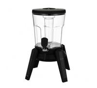 Sharplace Rechargeable Drink Dispenser Beer Beverage Dispenser Countertop Drink Server USB Powered with Four Leg Stand and Front Spout Suitable for Parties Home Entertaining, Black, Matte Black