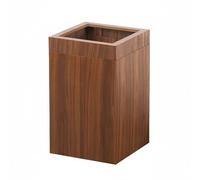 Sharplace Rectangular Waste Bin Trash Can Wastebasket Garbage Bin With Neat Outer Shell And Liner Support Wood Composite Board Water Resistant Coating Suitable, Walnut, Square
