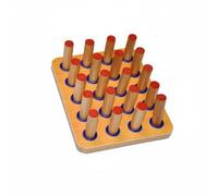 Sharplace Rehabilitation Board Finger Exercise Board Hand Eye Coordination Board Wooden Peg Board Solid Wood Suitable for Stroke Recovery Patient Training Restorative Therapy, Medium