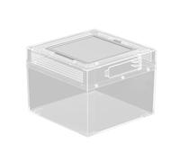 Sharplace Reptile Terrarium,Carrier,Tortoise Terrarium Portable Habitat Cage Transparent Reptiles Cage for Frog Turtle Terrapin, S