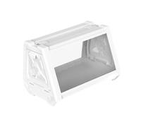 Sharplace Reptile Terrarium Feeding Box Full 360 Degree View Clear for Iguana Leopard Gecko Jumping Spiders Tortoise, white 27x19x19cm