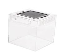 Sharplace Reptile Terrarium Reptile Tank Ventilation Habitat Container for Bearded Dragon Geckos Horned Frogs Jumping Portable, 20cmx20cmx18cm