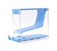 Sharplace Roll Dispenser Container Clear Press on Nonslip Storage Box Roll Organizer for Lab Countertop Home Use Tabletop, Blue