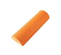 Sharplace Roller Half Round Bolster Exercise Roller Stability Pilates Roller EVA Foam with Textured Non Slip Grip Space Saving for Home Gym Suitable for, Orange, 30 15 7.5cm