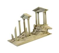 Sharplace Roman Column Decoration Roman Architectural Resin Fish Tank Ornament Aquariums Decoration Aquarium Sculpture Accessory Mini