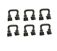 Sharplace Roof Stainless Steel Channel Track Mount with Threaded Fastener for Attaching Accessories and Equipment to Vehicle Crossbar Systems Suitable for Adventure Trips, Style B 6 PACK