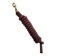 Sharplace Rope Lunge Line Keep Fastened Rein Strong 250cm Training Leash Horse Tack for Walking Playing Obedience Recall Daily Use, Brown