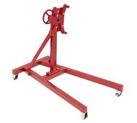 Sharplace Rotatable Simulated Stainless Steel V8 Motor Engine Flip Maintenance Repair Bracket Stand Lightweight Accessory, red