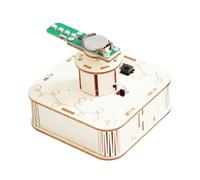 Sharplace Rotating Colorful Lights Model Kit Educational Hand on Learning Physics Project Wood Science Experiment Kit Experiment Tool