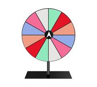 Sharplace Rotating Wheel 12 Slots Multifunction Portable Accessories Acrylic Tabletop Roulette Rotation DIY Supplies for Party Supplies