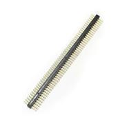 Sharplace Round Pin Header Terminal PCB Adapter High-Temperature Gold Hole Electrical Interface suitable for circuit building electronics labs home tinkering, 1x50p, Single Row Male