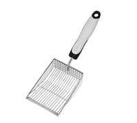 Sharplace Sand Cat Litter Ergonomic Handle Cleaning Tool Comfortable Picking up Portable Collecting Tool Dipper, Black White, S