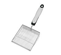 Sharplace Sand Cat Litter Ergonomic Handle Cleaning Tool Comfortable Picking up Portable Collecting Tool Dipper, Black White, L