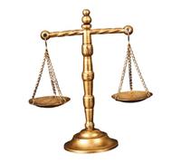 Sharplace Scale Jewelry Display Tray Organizer Decoration Vintage Unique Desktop Balance Scale Art Centerpiece Stand for Office, 21cmx9.3cmx24cm