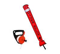 Sharplace Scuba Diving Diver Below SMB Surface Marker Buoy & Orange Dive Reel with Plastic Handle 46m Line