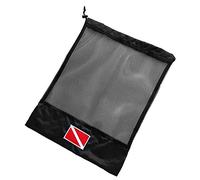 Sharplace Scuba Diving Snorkeling Gear Regulator Beach Travel Mesh Bag, Black