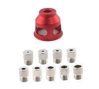 Sharplace Self Centering Doweling Jig Set with Drill Bushings Punching Tool, Center Dowelling Jig 2-10mm Tool, Red