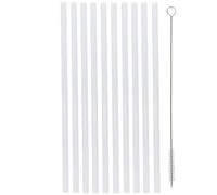 Sharplace Set of 10 Reusable Hard Plastic Clear s with 1 Piece Cleaner Brush for Home Shower Wedding Tumblers Cups Decoration