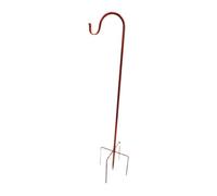 Sharplace Shepherds Hook Garden Hanging Stake Outdoor Wedding Decor 5 Prong Base Bird Feeder Pole for Planters Bird Feeder Porch Indoor, 120cm height