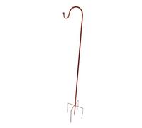 Sharplace Shepherds Hook Garden Hanging Stake Outdoor Wedding Decor 5 Prong Base Bird Feeder Pole for Planters Bird Feeder Porch Indoor, 160cm height