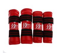 Sharplace Shin & Elbow Pads MMA Arm Guards boxeo en tailandia Thai Kick Boxing Set, Red, M