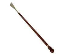 Sharplace Shoe Wooden Footwear Helper With Long Handle Heel Guide Shell Carved Finish Smooth Solid Wood Construction Suitable for Home Use Elderly Limited, Rosewood With Copper Head, 58cm