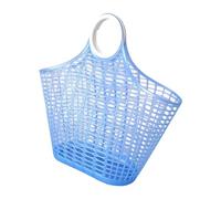 Sharplace Shopping Basket Picnic Basket Lightweight Ventilated Large with Handles Shower Organizer Grocery Tote for Book Store Laundry, Purple