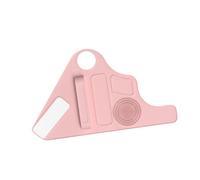 Sharplace Silicone Brush Cleaning Mat Make up Assistant Tool Lightweight Silicone Beauty Tool Organizer for Brush Art Supplies Eyeliner, Pink