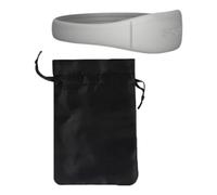 Sharplace Silicone Patella Band Knee Support with Drawstring Bag for Running Accessory Multipurpose Lightweight Flexible Soft 80x26.5mm, 1Pc Light Gray
