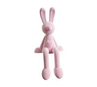Sharplace Sitting Figurine Cute Animal Sculpture Compact Bunny Statue Bunny Centerpieces for Hotel Decorative Housewarming Gift