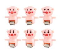 Sharplace Slide Stairs Toy Spare Part Electric Tracks Game Parts Lovely Replacement Roller Coaster Toy Accessories for Kids Boys Girls Toddlers Gifts, 6pcs pig