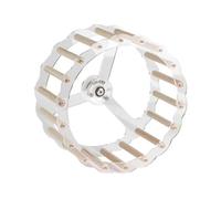 Sharplace Small Animal Quiet Running Wheel Intelligence Toy Gifts Bird Toy Parrot Exercise Wheel for Budgerigar Birds Hamsters Turtles, Wood Pole, 24 cm Dia