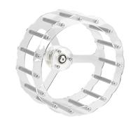 Sharplace Small Animal Quiet Running Wheel Intelligence Toy Gifts Bird Toy Parrot Exercise Wheel for Budgerigar Birds Hamsters Turtles, Metal Pole, 19.5 cm Dia