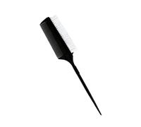 Sharplace Smoothing Brush Tail Comb 3 in 1 Design Parting Comb for Hairdressing Highlights Dancer All Hair Types, Black