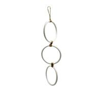 Sharplace Snake Climbing Rings Enrichment Toy Hanging Reptile Tank Accessories Climbing Toy for Hermit Ball Python Geckos Lizards, White