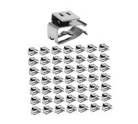 Sharplace Solar Panel Wire Clips Stainless Steel Trailer Wiring Clamps Pv Cable Clamps Secure 19.5mm for Pv Module Cables Management, 50 Pieces