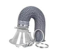 Sharplace Soldering Fume Extractor Hose with Hood Welding Smoke Exhaust Arm Suction Duct with Hose Clamp Strong Suction for Soldering, 75mm