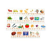 Sharplace Spelling Game Matching Letter Game Wooden Blocks Early Learning Toy Creative Match and Spell for Boys Girls Kindergarten