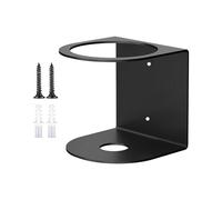 Sharplace Spray Bottle Holder Organizer, Heavy Duty Wall Mounted Storage Rack for Bathroom Workspace, Black, Single Hole