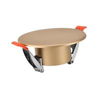 Sharplace Spring Ceiling Cover Plate Recessed Light Trim Home Improvement Decorative Cap Access Panel for Ceiling Openings Livingroom, Gold