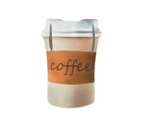 Sharplace Stage Performance Costume Coffee Cup Costume Oversized Foam Tunic Lightweight Sleeveless Pull On Structured Soft Polyester Suitable for costume parties stage skits community events cosplay