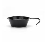 Sharplace Stainless Steel Bowl Cup Pot Mess Kit With Clear Markings And Space Saving Handle 304 Stainless Steel For Cooking And Water Heating Suitable for, Black, 250ML