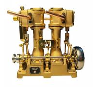 Sharplace Steam Engine Device Model Engine Motor Engine Kit With Compact Design And Refined Mechanical Details For Educational Demonstration Suitable for, L2 Inline Twin