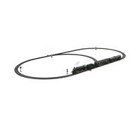 Sharplace Steam Locomotive Train Toy Model with Smoke Lights, Engine Toy with Track Electric Train Set for Festival Children, Green