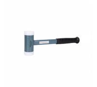 Sharplace Steel Handle Hammer Dead Blow Mallet Nylon Head Non Shock Absorbing Non Marring Replaceable Faces Ergonomic Grip Suitable for Cabinet Making Tile Setting Joinery tasks, 35, Steel Handle