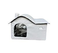 Sharplace Stray Cats Shelter Kennel Weatherproof Waterproof Foldable Cat Bed Cat Hideaway for Garage Hedgehog Small Animals Rabbits, L