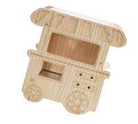 Sharplace Summer Cooling Bird House Wooden Birdhouse, Built in Bottom Ice Box Parrot Shelter for Outside Yard Patio